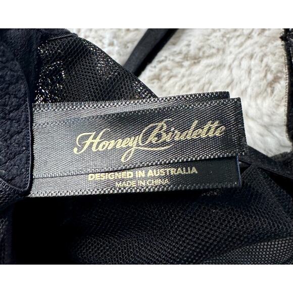 Honey Birdette FREDDY⭐🖤 Black Star 2 Piece Set 34D Bra & Small Thong - Picture 5 of 9